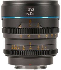 Sirui Sirui Nightwalker Series 24mm T1.2 S35 Manual Focus Cine Lens X Mount, gun metal grijs