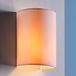Lindby Wandlamp Annalisa - 1 Licht - Stof, Metaal - Wit, Mat Nikkel