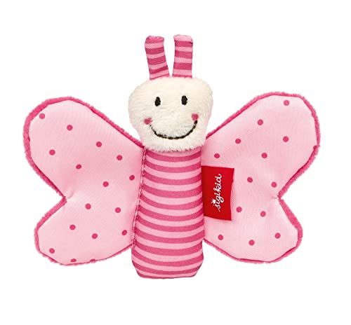 Sigikid RedStars babyspeelgoed met knisperfolie roze-roze 9x12x2 cm
