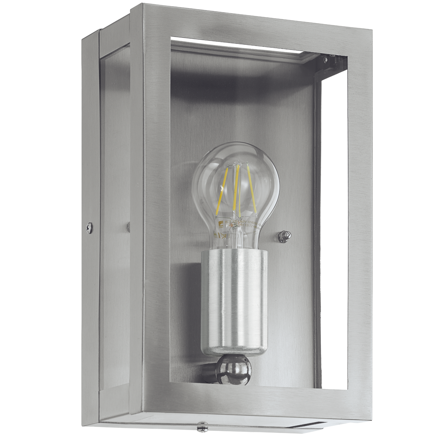 EGLO Alamonte Wandlamp - Roestvrijstaal - E27 - 26 cm