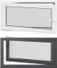 vidaXL Kelderraam RISOR 110 x 50 cm Wit Dubbel Glas Links Binnendraaiend PVC Geluidswerend Thermisch Isolerend Makkelijk Schoonmaken Met Ventilatie