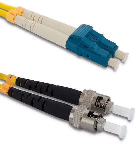 Qoltec Serie - Fiber Optic Patchkabel - LC/UPC naar ST/UPC - Singlemode 9/125 - Duplex - 5m