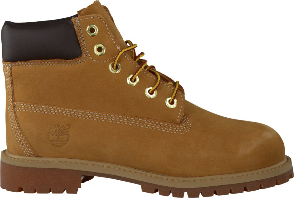 Timberland Kids 6-Inch Premium Boots 32 t/m 35 Geel / Honing Bruin 12709