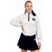 Belen Berbel Cropped White Sweatshirt