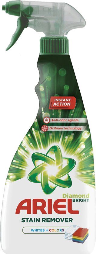 Ariel Diamond Bright Vlekverwijderaar Spray voor Witte & Gekleurde was - 750 ml