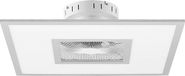 Lindby Plafondventilator Romea met LED-verlichting - 60 cm - Wit/Zilver