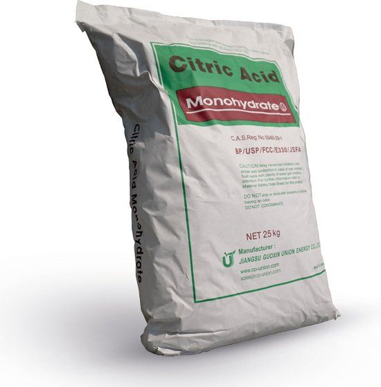 Airogroup Citroenzuur monohydraat 25kg - Citric Acid 25kg - Citroenzuur poeder