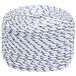 vidaXL Multifunctioneel touw 6 mm 250 m Wit en Blauw PP