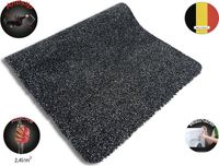 JYG SUPERABSORB Katcot Paillasson - Noir/Anthracite - 80x180cm - Coton - Lavable en machine