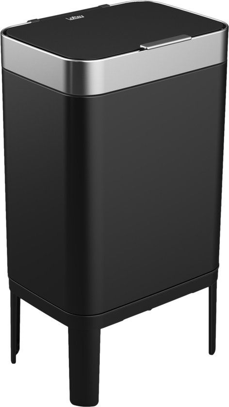 Loftey Prullenbak 60 Liter Zwart/RVS