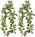 6 Inch Fleurs artificielles Holly Spray pour décoration