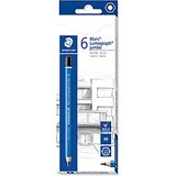 STAEDTLER Mars Lumograph Jumbo Potloden 8B, 6 stuks