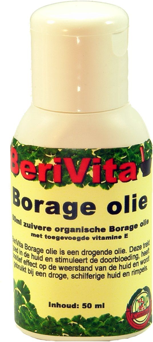 Berivita Borage Bernagie Olie Puur 50ml Huid 100% natuurlijk krachtig & puur