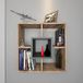 Homemania Smile wandrek, walnoot, antraciet, hout, 60 x 21 x 60 cm