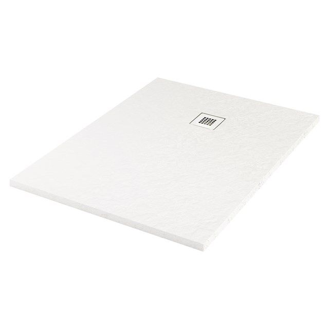 Maxaro Douchebak 120x80cm Rechthoek Mineraalmarmer Wit