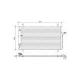 Valeo Condensor, Airconditioning 814496