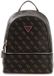 GUESS rugzak Follie Travel Small Backpack Brown Logo donkerbruin