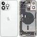 Apple Batterijdeksel iPhone 14 Pro Max, met middenbehuizing, volledige onderdelen, zilver, premium swap