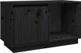 vidaXL Tv-meubel 74x35x44 cm massief grenenhout zwart