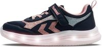 hummel GLOW Unisex Kinderen Sneakers BLACK IRIS/PINK