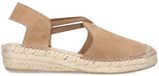 Manfield Dames Taupe Suède Sleehakken Maat 42