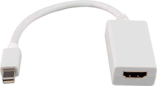 Dolphix Mini DisplayPort naar HDMI Adapter - 20cm - Wit