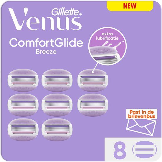 Gillette Venus ComfortGlide Breeze Scheermesjes Voor Vrouwen - 8 stuks