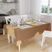 Bonamaison Tafelkleed, Anti-Mold, Sneldrogend, Waterdicht, 100% Polyester Tafellaken, Bruine tinten, 140 x 160 Cm