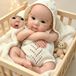 Poupée de bébé 33 cm silicone réaliste avec accessoires