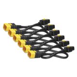 APC AP8716S Stroomkabelkit C19 naar C20 1.8m Zwart