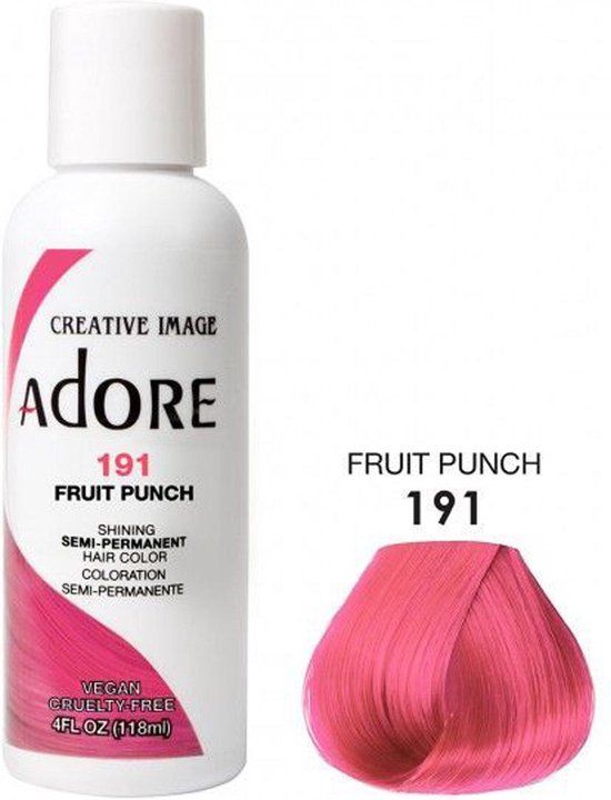 Adore Semi-Permanent Hair Color - Fruit Punch 191 118ml