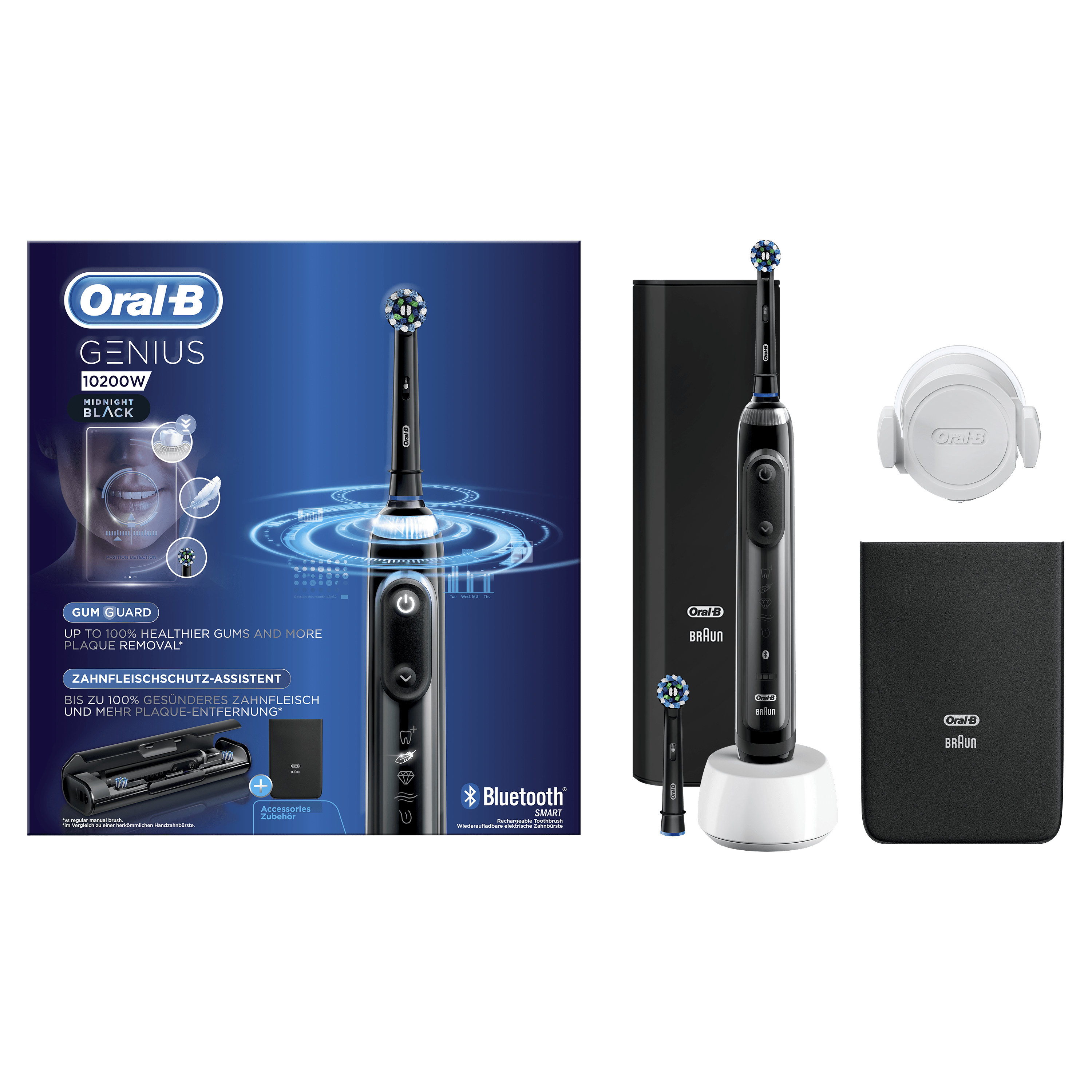 Oral-B Genius 10200W Elektrische Tandenborstel Midnight Black Powered By Braun