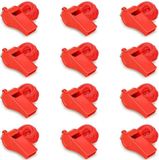 Okado Scheidsrechtersfluitjes Sportfluitjes met Koord – 12 Stuks – Rood