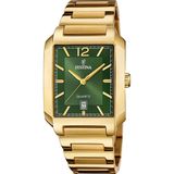 Festina - F20678/5 - Polshorloge - Heren - Groen - Goudkleurig