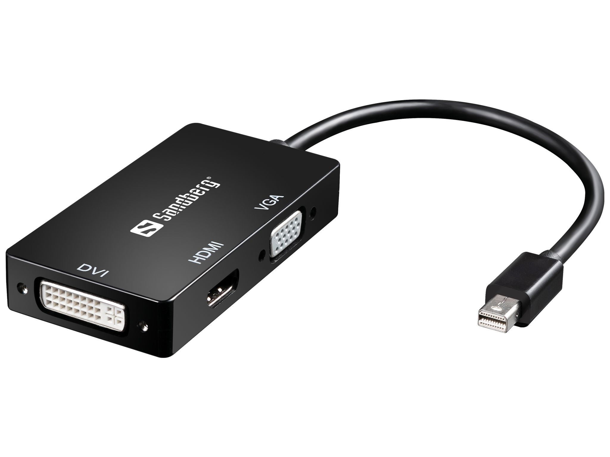 Sandberg Mini DisplayPort to HDMI, DVI, VGA Adapter
