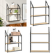 Étagère murale 3 niveaux Chêne Sonoma 60x21x78,5 cm - Rangement mural - Étagère suspendue