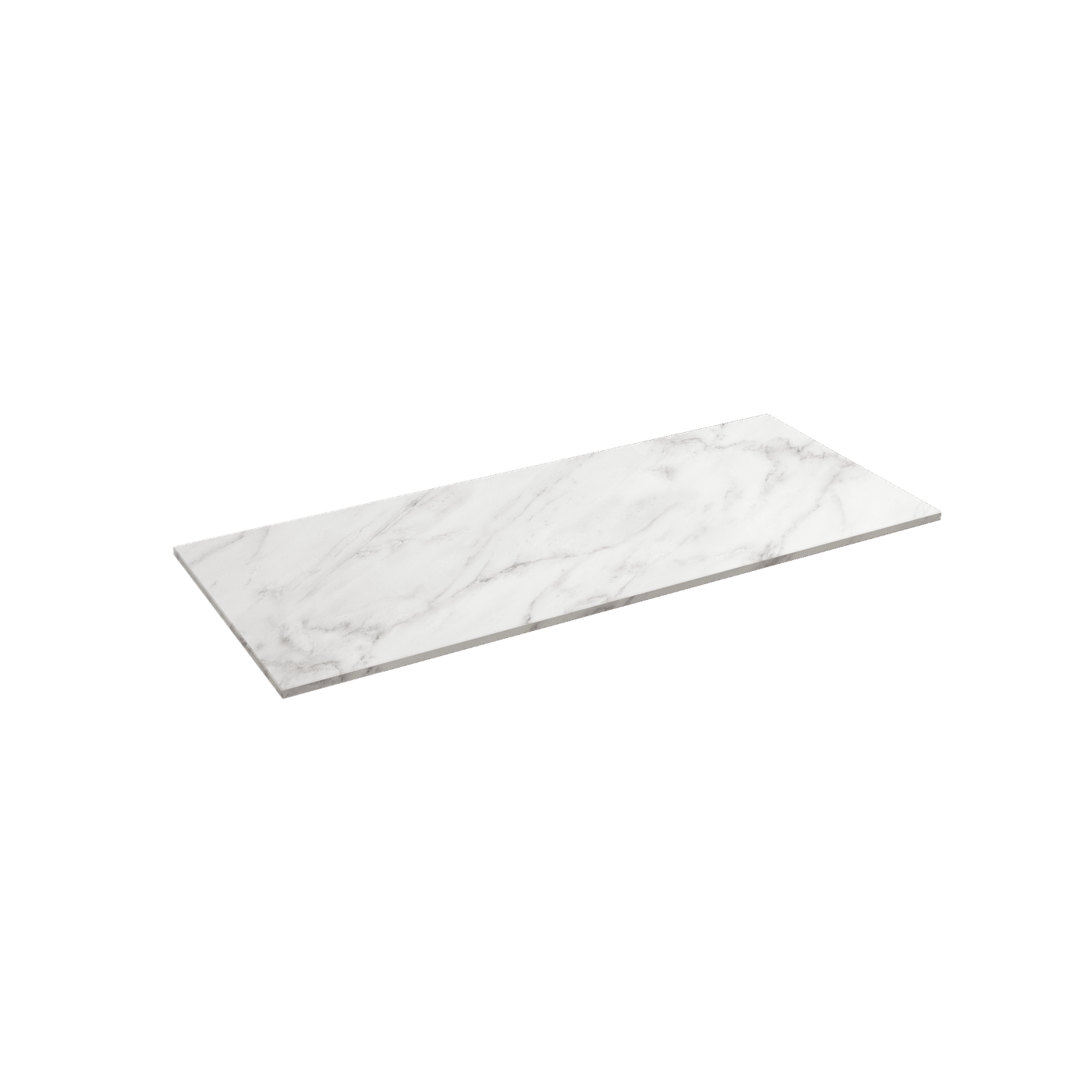 Balmani Stretto wastafeltablet Carrara marmer 120x55,5cm