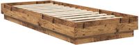 vidaXL Vloerbedframe Oud hout 80 x 200 cm Bewerkt hout