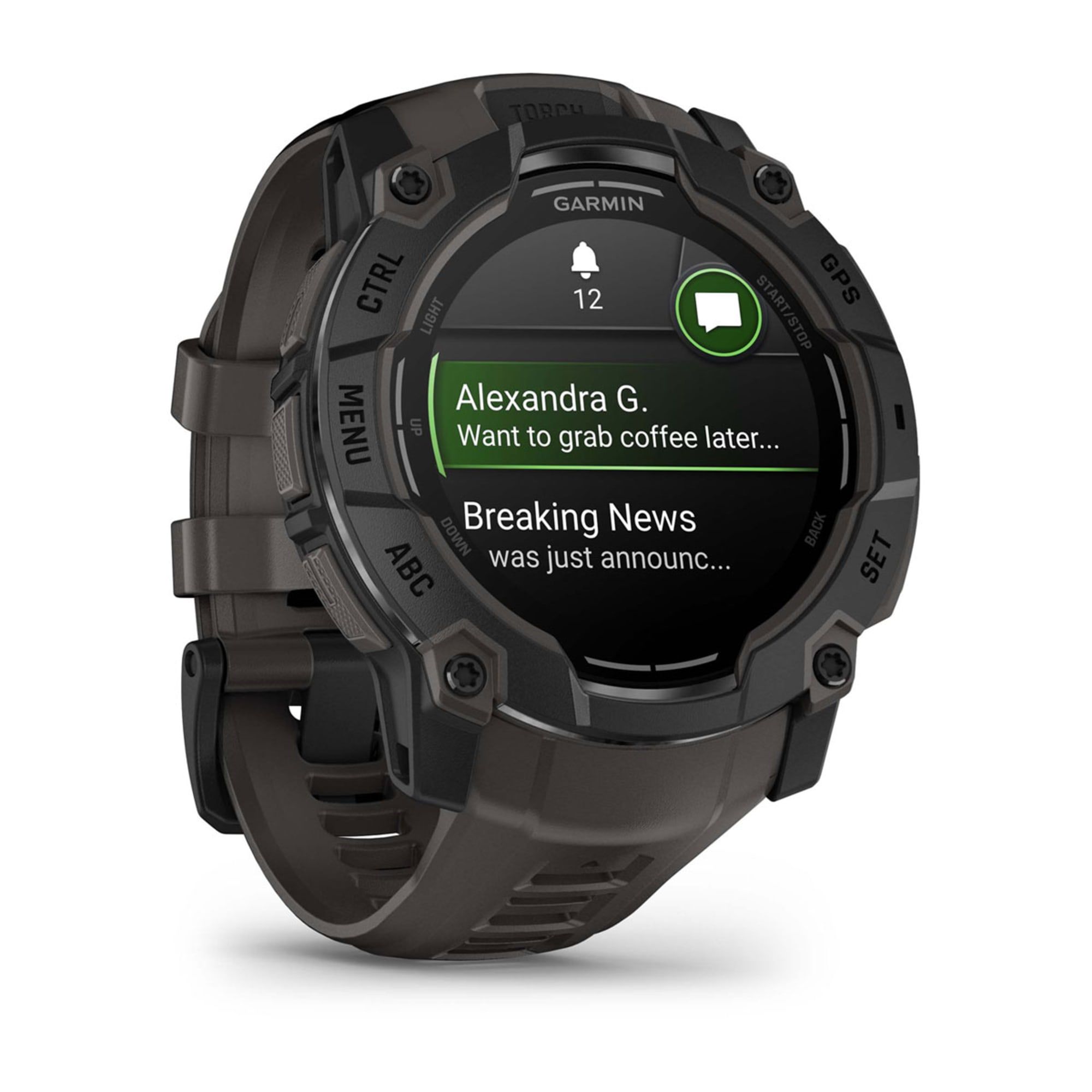 Garmin Instinct 3 - 50mm - AMOLED - Black Bezel with Charcoal Band - WW