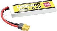 LemonRC LiPo accupack 7.4 V 2600 mAh 2S 35C Softcase XT60