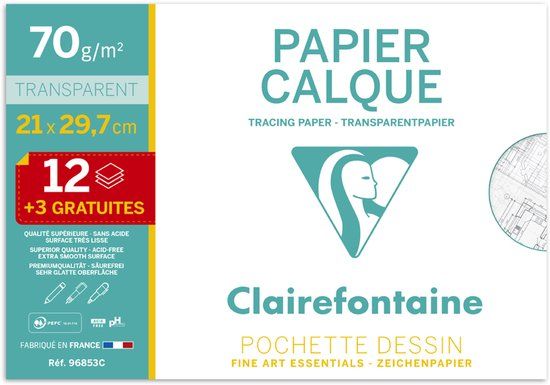 Clairefontaine Transparant Papier A4 Voordeelpack