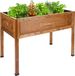 Greenspot Bac surélevé Balcon & terrasse 110x55x80cm brun palissandre