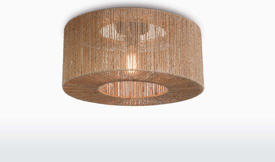 GOOD&MOJO Iguazu Plafondlamp - Jute - Ø50cm - Bruin