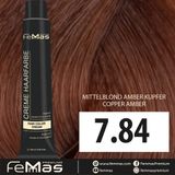 Femmas Haarverf Middenblond Amber Koper 7.84 - 100ml