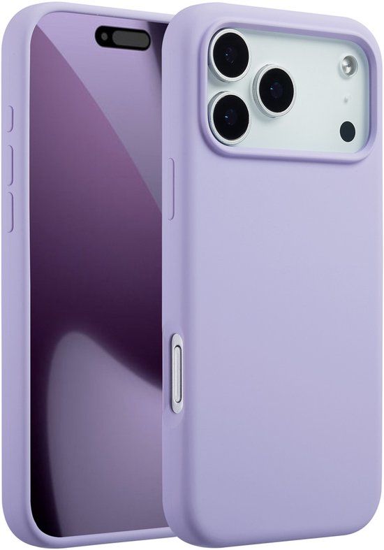 Accezz Liquid Silicone Backcover met MagSafe voor de Apple iPhone 17 Pro Max - Paars