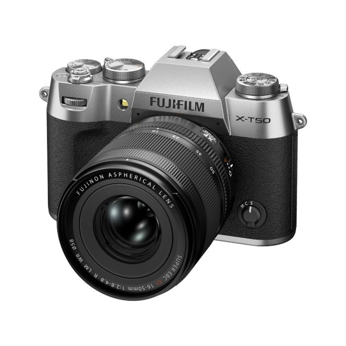 Fujifilm X-T50 Mirrorless Camera with 16-50mm Lens - Silver