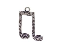 INNSPIRO Nice Charms Muzieknoten-hanger, metaal, 18 x 23 mm, 25 stuks