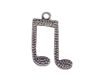 INNSPIRO Nice Charms Muzieknoten-hanger, metaal, 18 x 23 mm, 25 stuks