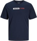 Jack & Jones JWHCORP LOGO TEE PLAY2 SS O-NECK Ronde hals Korte mouw Katoen Regular Fit T-shirt Mannen M Navy Blazer