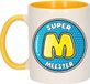 Bellatio Decorations Mok Geel Keramiek 300ml